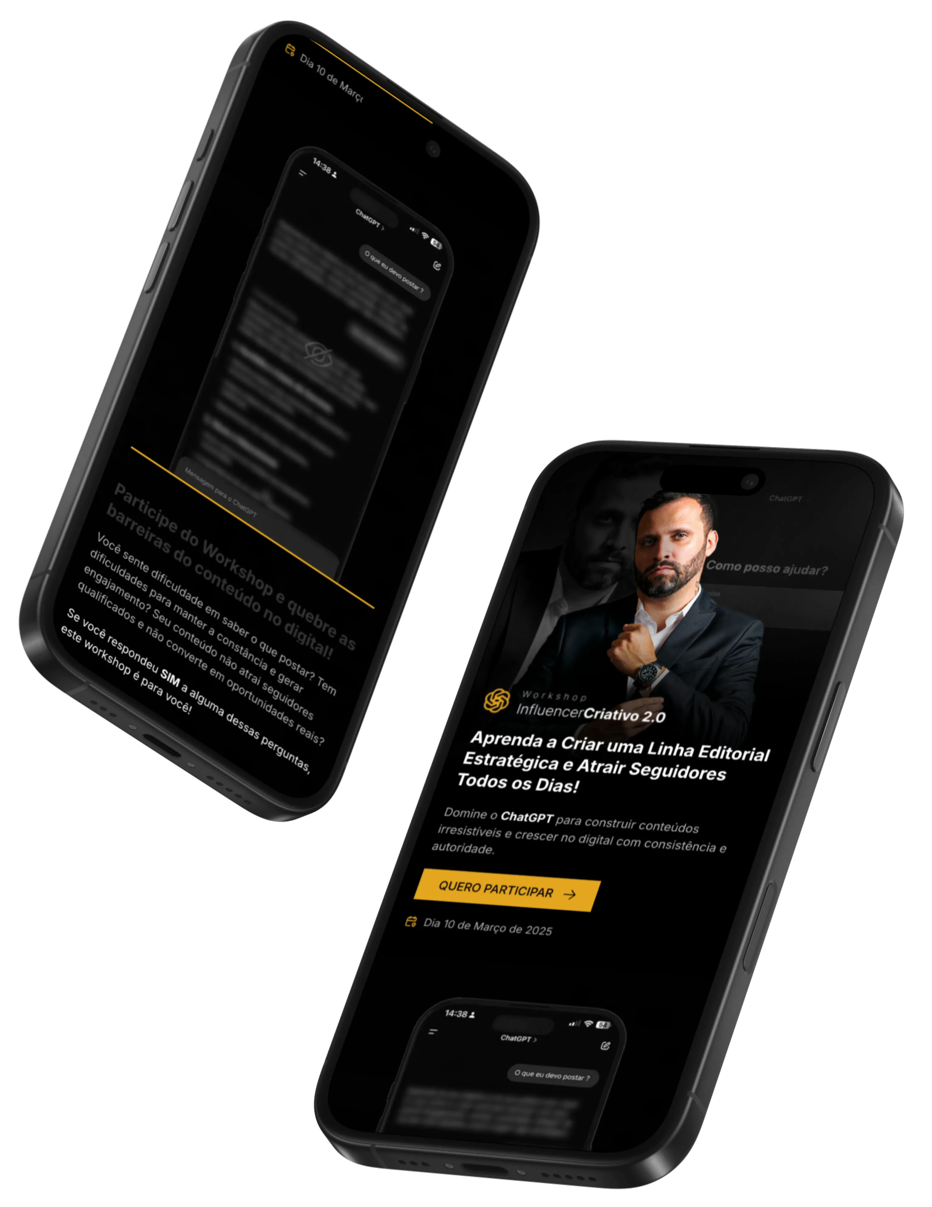 Mockup demonstrando landing pages responsivas